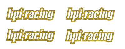 HPI  RACING  LOGO  DIE-CUT   Decal   Sticker  (  4  Piece  )  NEW RC  Truck  Car - Image 1 of 2