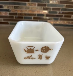 Pyrex Early American 1.5 Pint Rectangle Refrigerator Dish Replacement 1960s - Bild 1 von 8