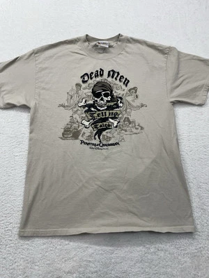 CAMISETA DE COLECCIÓN DE PIRATAS DEL CARIBE DE DISNEY MUERTOS HOMBRES NO CUENTAN CUENTO PEQUEÑA Foto 1 de 4