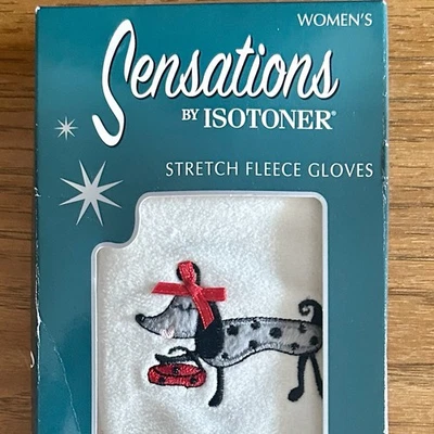 Guantes de lana elásticos ISOTONER Sensations para mujer perrito diva - Nuevos en caja - Leer Foto 1 de 4