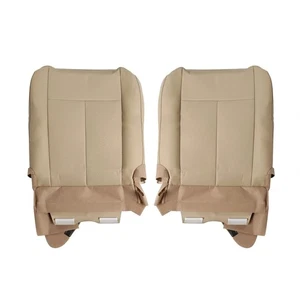 2x Driver & Passenger Leather Bottom Seat Cover Tan For 07-14 Ford Expedition - Picture 1 of 8