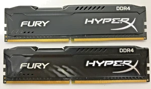 HyperX FURY HX426C15FBK2/8 DDR4 8 GB (Kit 2 x 4 GB), 2666 MHz HX426C15FBK2/8 - Foto 1 di 1