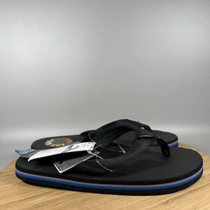 Rainbow Mens Single Layer Classic Rubber Sandal Size M 8.5-9.5 Black NEW - Picture 1 of 8