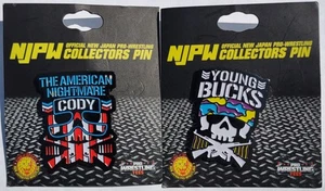 2 spille da collezione nuove NJPW Wrestling American Nightmare Cody Rhodes & Young Bucks - Foto 1 di 2