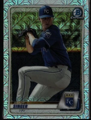 2019 Bowman #BCP-110 Brady Singer Chrome Mojo Refractors - Image 1 of 2
