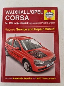 Vauxhall Corsa C Haynes Manual Oct 2000 to Sept 2003 Petrol & Diesel - Picture 1 of 24
