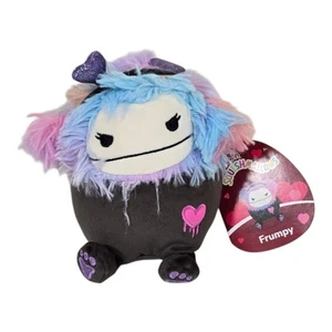 Peluche Squishmallows Frumpy Valentines Bigfoot 5" nero tie dye gotico Jazwares2024 - Foto 1 di 9