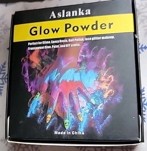 Glow Powder Aslanka. 10 colors. glitter shake jars. - Picture 1 of 3