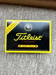 Titleist NXT Tour White One Dozen Golf Balls New with Company Logo - Picture 1 of 8