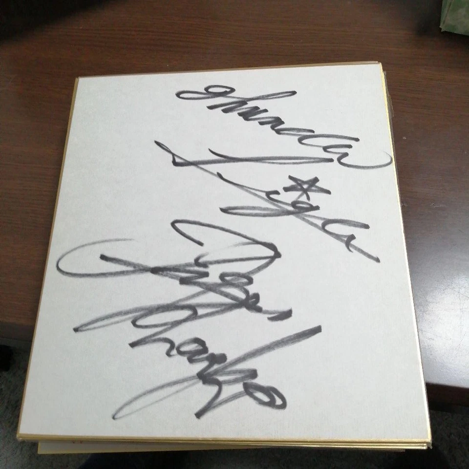 Jushin Thunder Liger & Tiger 面具 Koji Kinomoto 亲笔签名纸,NJPW 签名 — 第 1/1 张图片