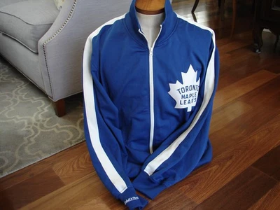 Toronto Maple Leafs Men Mitchell & Ness Full Zip Swatshirt Jacket Size 56 3XL - Image 1 of 4