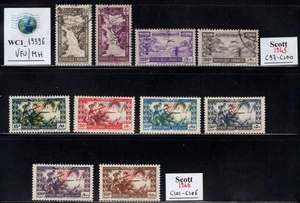WC1_19396. LEBANON. 1945-1946 air sets.Sc. C97-C100,C101-C106.Used/MH - Picture 1 of 1