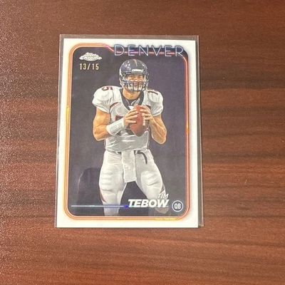 2024 Topps Chrome Football White Sapphire Color Match 13/15 SSP #66 - Image 1 of 3