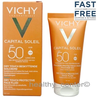 Vichy Capital Soleil Mattifying Dry Touch Face Fluid SPF50 50ml - Image 1 of 2