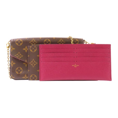 LOUIS VUITTON（LV） Borsa a tracolla Louis Vuitton LV GHW Pochette Felicie Catena M61276 Monogram Marrone