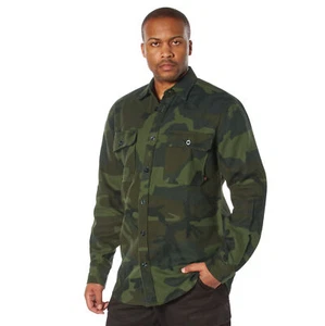 Rothco Midnight Camo Flannel Shirt - Midnight Woodland Camo - Size XL - Picture 1 of 1