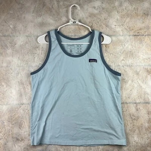 Patagonia Tank Top Women's Size L 100% Organic Cotton Top Fin Blue Adult - Picture 1 of 11