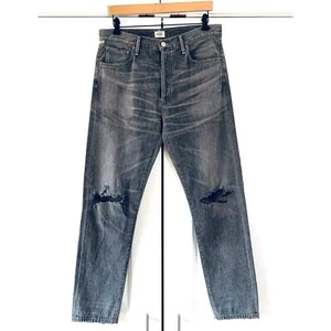 Citizens of Humanity Liya Jeans Straight Leg Crop Distressed Denim Gr. 29 - Bild 1 von 8