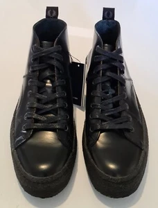 Fred Perry George Cox Creeper Mid Leather Lace-up Monkey Boots Black UK 5 EU 38 - Bild 1 von 7