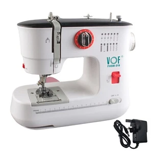 12-Stitch Electric Sewing Machine Mini | Double Thread w/ Foot Pedal | UK Plug - Picture 1 of 13
