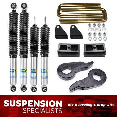 For 2001-2010 Chevy Silverado GMC Sierra 2500HD 3"/2" Lift Kit w/ Bilstein Shock - Image 1 of 4