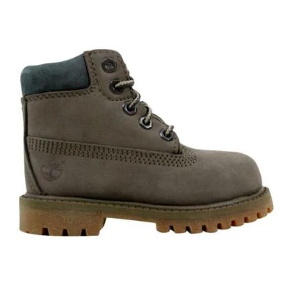 Bebés Niños Reino Unido 5 Timberland 6" Premium Botas Impermeables Cantimplora Gris Primaloft Foto 1 de 4