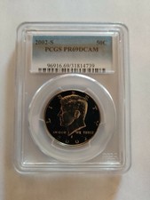 2002-S CLAD PROOF KENNEDY HALF DOLLAR PCGS PR69DCAM 14775