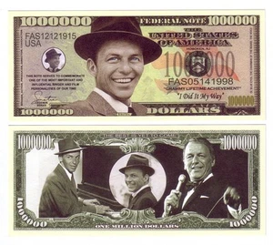 ONE MILLION DOLLARS FRANCK SINATRA - Picture 1 of 1