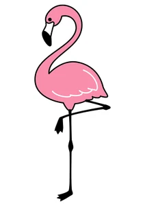 Autoaufkleber Sticker Flamingo Tier Aufkleber 9X9 cm - Picture 1 of 10
