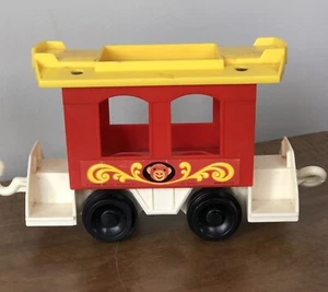 Vintage Fisher Price Little People Circus Train 991 Red Caboose 1973 - Bild 1 von 4