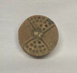 ENGRAVED PRE-COLUMBIAN MAYAN EAR SPOOL EARSPOOL COLIMA JALISCO OLMEC ~FREE SHIP~ - Picture 1 of 5