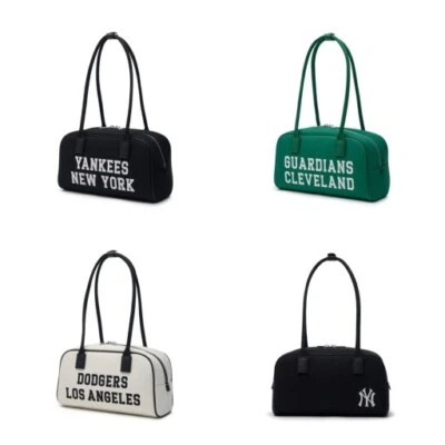 [MLB Korea] Varsity Jacquard Square Shoulder Bag / 3 Colors / Express Shipping - Image 1 of 4