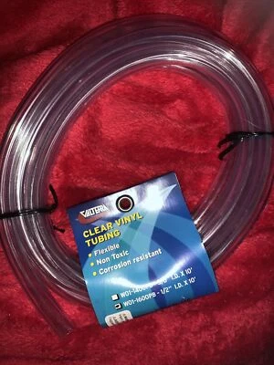 1/2 in. I.D. x 5/8 in. O.D. x 10 ft. Clear Vinyl Tubing - Image 1 of 2