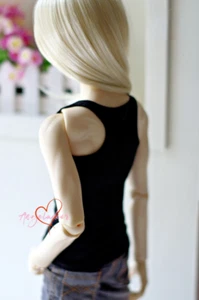 1/6 1/4 1/3 Tío ID BJD Traje Muñeca Ropa Chaleco Forma de I Negro/Blanco Todo Coincidencia - Imagen 1 de 5