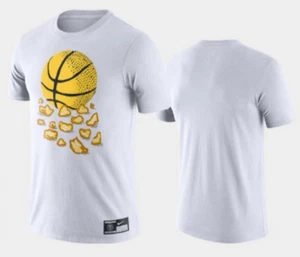 NIKE NBA Denver Nuggets xFlip Pagowski Collab T-Shirt XL Weiß Kurzarm Neu ohne Etikett - Bild 1 von 10