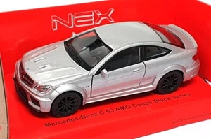 Welly Pull Back & Go 49720CW-AZ-3 - Mercedes Benz C63 AMG Coupe Black Series - Picture 1 of 5