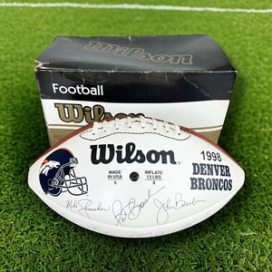 Denver Broncos 1998 squadra firmata Football Wilson made in USA con scatola - Foto 1 di 5