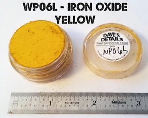 WP06-L DAVE'S WEATHERING POWDER LARGE SIZE ALL NATURAL PIGMENT IRON OXIDE YELLOW - Picture 1 of 2