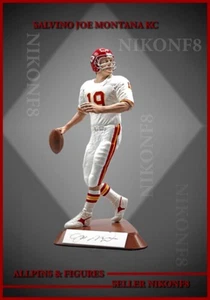 SALVINO JOE MONTANA AUTOGRAPHED FIGURINE KC HOME UNIFORM - Picture 1 of 3