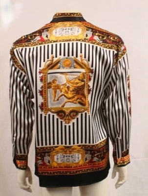 NWT MEN'S CREME DE SILK MULTICOLOR SILK SHIRT ANIMAL PRINT SIZE SMALL BEAUTIFUL - Image 1 of 2