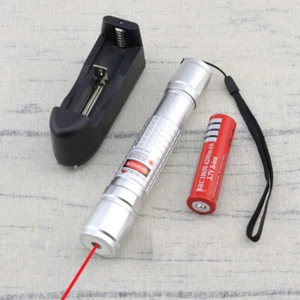 650NM Red Laser Pointer Adjustable Focus Light Visible Beam w/ Battery & Charger - Picture 1 of 8