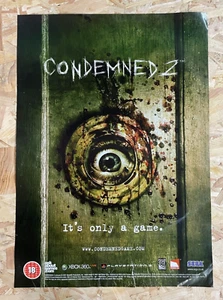 Official Condemned 2 Playstation Xbox Promotional Store Poster Rare 59cm x 42cm - Picture 1 of 5