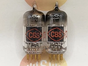 CBS 5814WA Black Plates Square Getter Gold Pins Matched Pair USA '59 - Same Code - Picture 1 of 11