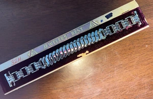 Long 6 1/8" -10” Art Deco Watch Bracelet By JB Champion 12kGF - Picture 1 of 3