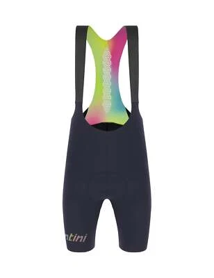 Unico Mens Bib Shorts Black by Santini - Image 1 of 4
