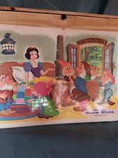 Walt Disney Placemat 1960’s Vintage Snow White & The Seven Dwarfs 17.5"×11.5"