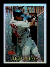 1996 Topps Mystery Finest Refractor Manny Ramirez #M10 Cleveland Indians NM