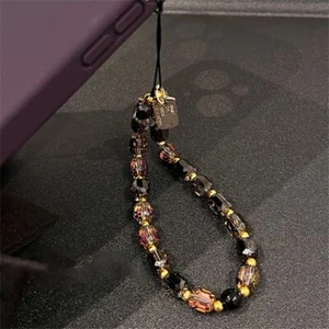 Women Fashion Crystal Beaded Phone Chain Kawaii Wrist Hanging Rope Gifts - Photo 1/4