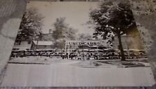 1940's Automobilia OK Used Car Dealership Photo 22"x17". Ford, Plymouth, Chevy.