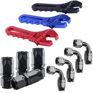 Adjustable Wrench Spanner Hand Tool for AN3-AN16 Straight & 90 Degre Swivel Hose - Picture 1 of 48
